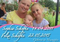 Sophia 14.04.2011 und Felix Schefke 22.05.2015